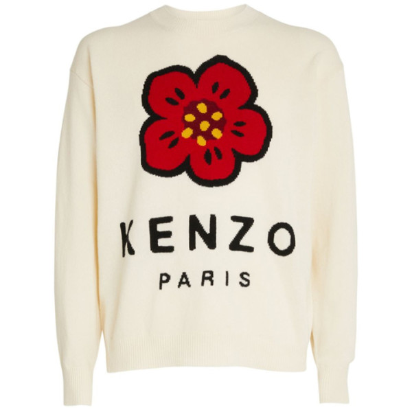 ◆당일◆22FW 여성 플라워 로고 울 니트 아이보리 2PU344 3LD 02