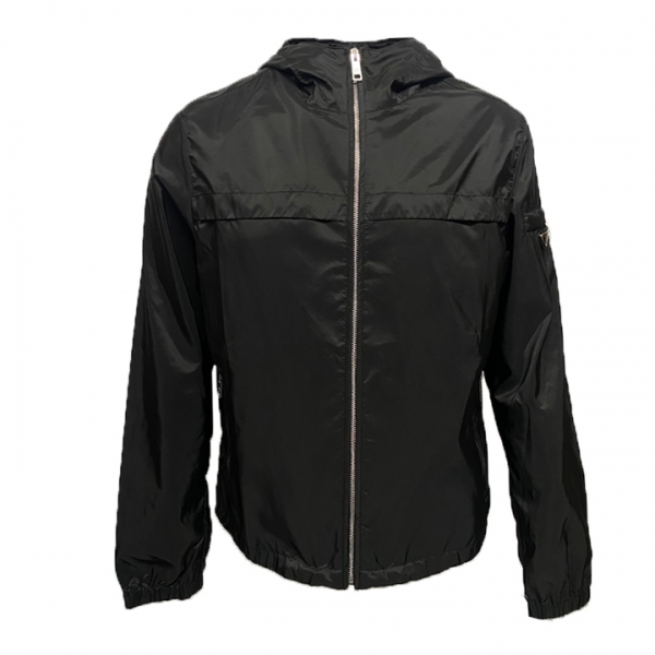 ◆당일◆25SS 삼각로고 후드 바람막이 블랙 SGA466 106O F0002
