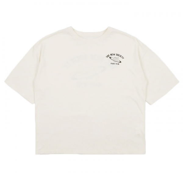 ◆키즈◆24FW 키즈 로고 티셔츠 바닐라크림 SATURNO T-SHIRT VANILLA CREAM