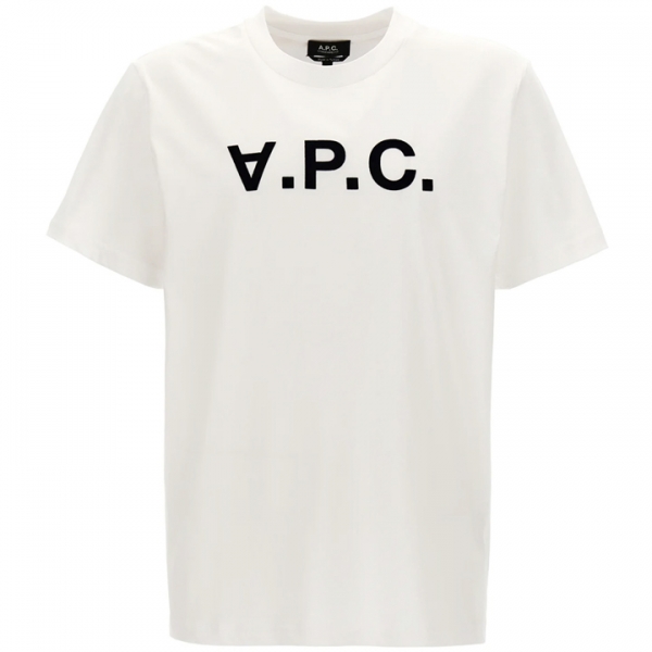 ◆당일◆25SS VPC 벨벳 로고 스탠다드핏 티셔츠 화이트 COHBM M26384 TAE