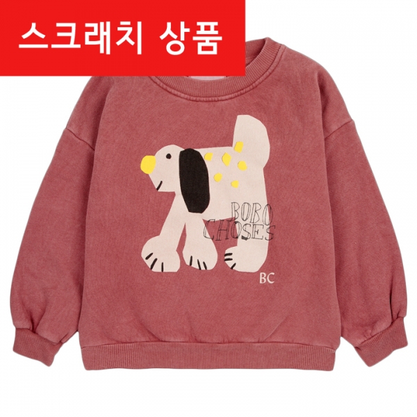 ◆스크래치◆키즈 로고 그래픽 맨투맨 핑크 B224AC035 201