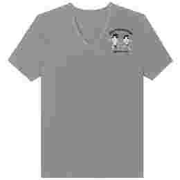 ◆12주년◆딘앤단 브라덜 프린팅 브이넥 티셔츠 그레이 72GC0800