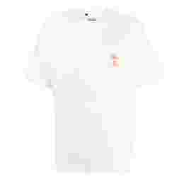 ◆11주년◆네온 그라데이션 로고 프린팅 티셔츠 화이트 FT0002