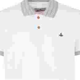 ◆당일◆24SS ORB 로고 스트라이프 폴로 티셔츠 화이트 2H01000A J0009 A401