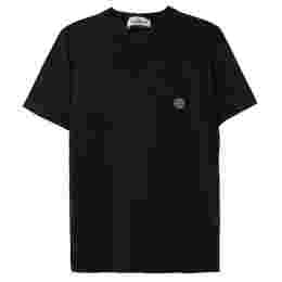 ◆12주년◆키즈 체스트 로고 패치 포켓 티셔츠 블랙 741620347 V0029
