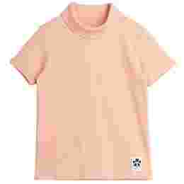 ◆키즈◆22SS 키즈 터틀넥 골지 티셔츠 핑크 22220114 28