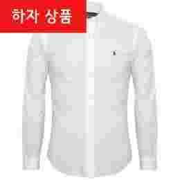 ◆하자◆블루 포니 슬림핏 포플린 셔츠 화이트 710705269 002