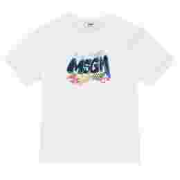 ◆키즈◆24SS 키즈 그래피티 로고 프린팅 티셔츠 화이트 S4MSJBTH274 001
