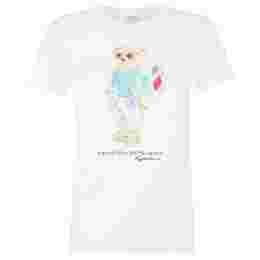 ◆당일◆24SS 여성 베어 프린트 티셔츠 화이트 211863299 001