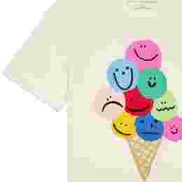 ◆키즈◆22SS 키즈 아이스크림 프린트 코튼 티셔츠 화이트 8Q8BM1 Z0168 100