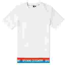 ◆11주년◆로고 트리밍 티셔츠 화이트 W17TBP22053 100