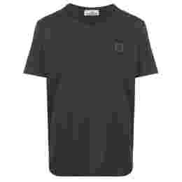 ◆12주년◆체스트 로고 패치 티셔츠 차콜 741523757 V0065