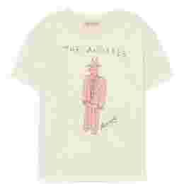 ◆키즈◆23SS 키즈 미스테리 맨 프린팅 티셔츠 아이보리 S23001 221BL