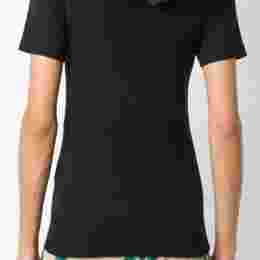 ◆당일◆22SS 여성 폭스 패치 반팔 티셔츠 블랙 FW00140KJ0012 BK
