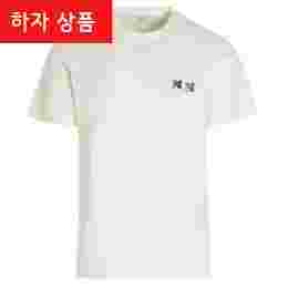 ◆하자◆더블 폭스 패치 티셔츠 라떼 BU00103KJ0008 P702