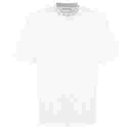 ◆당일◆24FW 로고 모크넥 라운드 티셔츠 옵틱화이트 BL0141 183