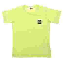 ◆12주년◆키즈 체스트 로고 패치 티셔츠 라임 741620147 V0031