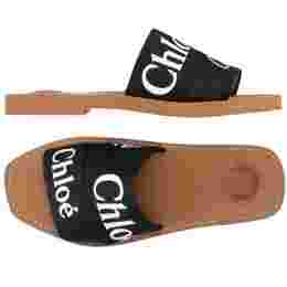 ◆당일◆25SS 우디 로고 스트랩 샌들 블랙 CHC22U188Z3 001
