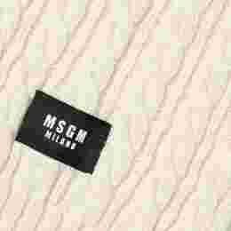 ◆키즈◆23FW 키즈 로고 라벨 울 머플러 아이보리 F3MSJUSC056 013