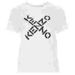 ◆13주년◆여성 크로스 로고 티셔츠 화이트 2TS850 4SJ 01