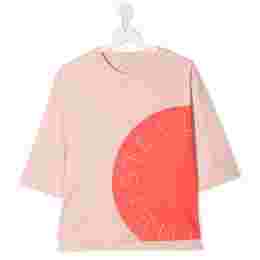 ◆키즈◆21SS 여성 배색 원형 로고 티셔츠 핑크 602635 SQJ02 6840