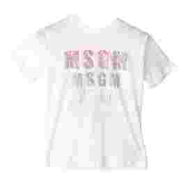 ◆12주년◆키즈 로고 포인트 티셔츠 화이트 M026900 001