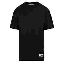◆당일◆24FW 로고 패치 오버핏 티셔츠 블랙 AL0199 900