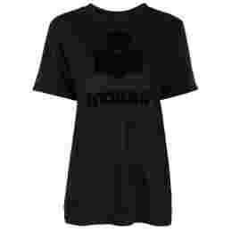◆당일◆22FW 쥬얼 ZEWEL 로고 린넨 티셔츠 블랙 TS0406 00M009E 01BK