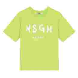 ◆키즈◆23SS 키즈 로고 프린팅 티셔츠 그린 MS029372 086