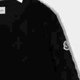◆키즈◆21FW 키즈 로고 크루넥 울 스웨터 블랙 8G794 10 899J6 999