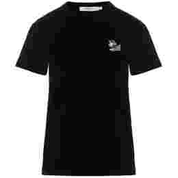 ◆당일◆24SS 드레스드 폭스 패치 티셔츠 블랙 KW00107KJ0008 P199