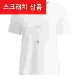 ◆스크래치◆QUIETO 메탈릭 로고 티셔츠 화이트 2419971011 001