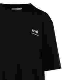 ◆당일◆24FW 미니 로고 프린팅 티셔츠 블랙 UTS024 726 001