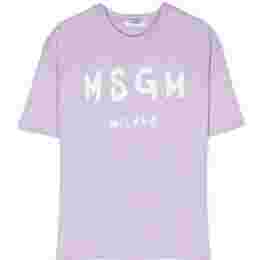 ◆키즈◆23SS 여성 로고 프린팅 티셔츠 라일락 MS029372 071