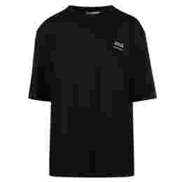 ◆당일◆24FW 미니 로고 프린팅 티셔츠 블랙 UTS024 726 001