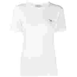 ◆당일◆22SS 여성 폭스 패치 반팔 티셔츠 화이트 FW00140KJ0012 WH