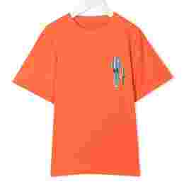 ◆키즈◆22SS 키즈 캑터스 로고 자수 티셔츠 오렌지 8Q8NI1 Z0168 404