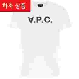◆하자◆VPC 벨벳 로고 티셔츠 화이트 COBQX H26586 IAK