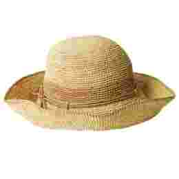 ◆당일◆23SS 에이미 10 라피아 페도라 HAT51205 AMIE10 NATURAL NOUGAT