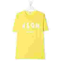 ◆키즈◆22SS 키즈 로고 프린트 티셔츠 옐로우 MS028728 086