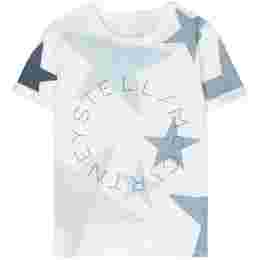 ◆키즈◆23SS 여성 로고 스타 프린팅 티셔츠 화이트 TS8C11 Z0913 101MC
