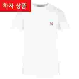 ◆하자◆여성 폭스 패치 티셔츠 화이트 AW00103KJ0005 P100