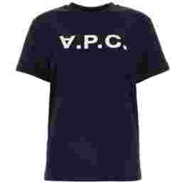 ◆당일◆25SS VPC 벨벳 로고 스탠다드핏 티셔츠 다크네이비 COHBM M26384 TIQ
