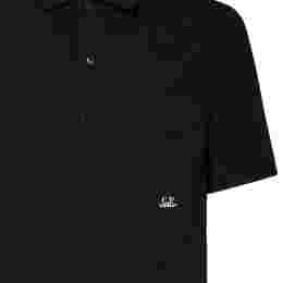 ◆당일◆24SS 로고 자수 포켓 폴로 티셔츠 블랙 16CMPL214A 006057O 999