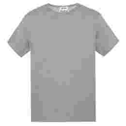 ◆12주년◆크루넥 코튼 티셔츠 그레이 25O173 X92