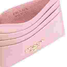◆당일◆22SS 사피아노 금장 로고 카드지갑 핑크 1MC025 QWA F0E18