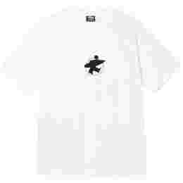 ◆당일◆22FW 서핑 스톡 프린팅 티셔츠 화이트 1904798 WHITE
