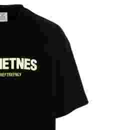 ◆당일◆23SS 네온 로고 프린팅 티셔츠 블랙 UE52TR170B BLACK