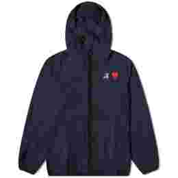 ◆당일◆25SS X K-WAY 레드 와펜 바람막이 자켓 네이비 AZ-J501-051-1