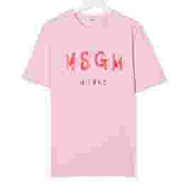 ◆키즈◆22SS 키즈 로고 프린팅 티셔츠 핑크 MS028728 042